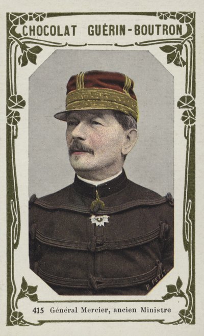 General Mercier, tidigare minister (färgad bild) av French School
