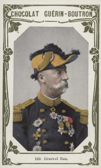 General Rau (färgad bild) av French School