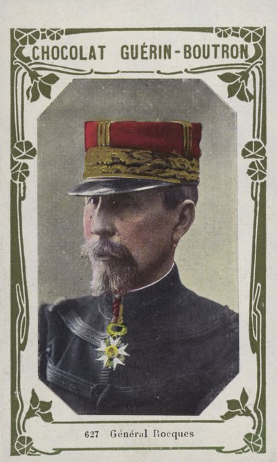 General Rocques (färgad bild) av French School
