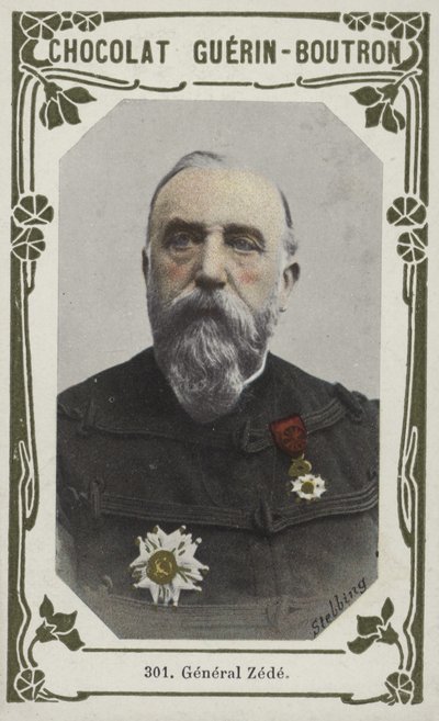 General Zede (färgad bild) av French School