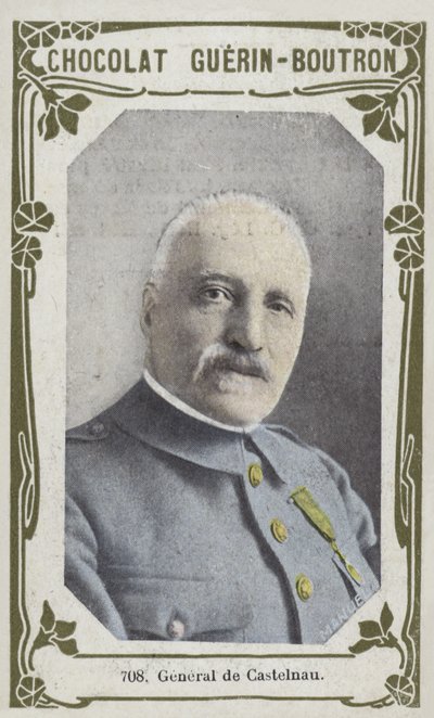 General de Castelnau (färgat foto) av French School