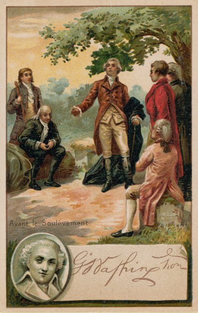George Washington före den amerikanska revolutionen av French School