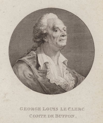 Georges-Louis Leclerc, Comte de Buffon, fransk naturforskare (gravyr) av French School