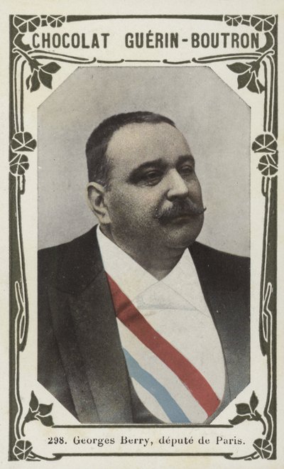 Georges Berry, MP för Paris (färgat foto) av French School