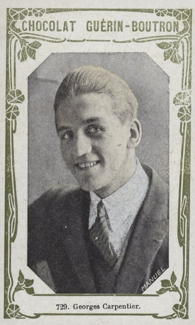 Georges Carpentier (färgad bild) av French School