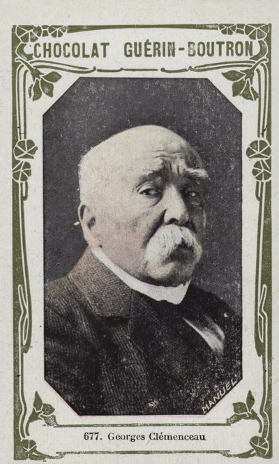 Georges Clemenceau (färgad bild) av French School