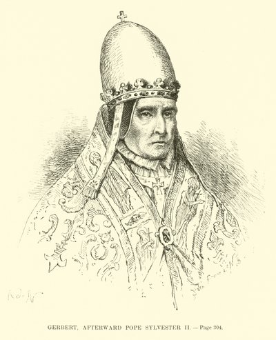Gerbert, därefter påven Sylvester II av French School
