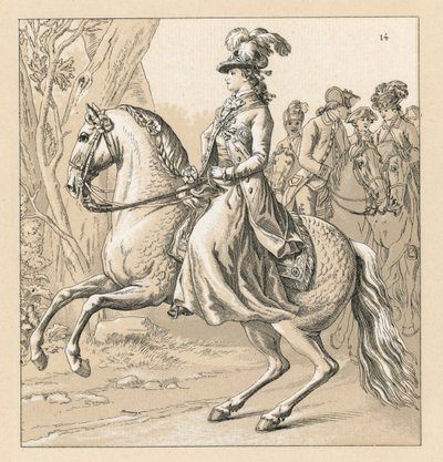 Tyskland XVII-XVIIIth Cent Dräkt av French School