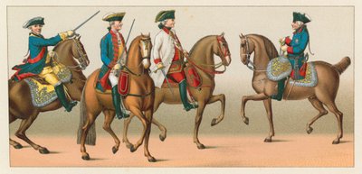 Tyskland XVIIIth Cent Kostym av French School