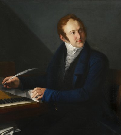 Gioacchino Antonio Rossini, ca 1824 av French School