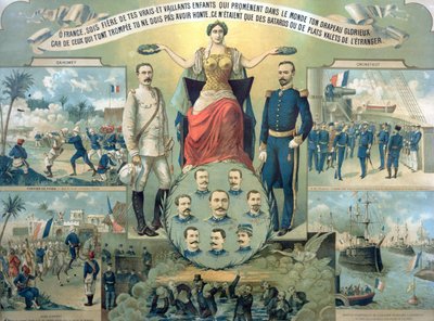 Glorifiering av kampanjen i Dahomey (Benin) och Cronstadt av French School