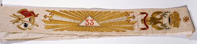 Grand Cordon av 33:e graden av frimureri av prins Lucien Murat av French School