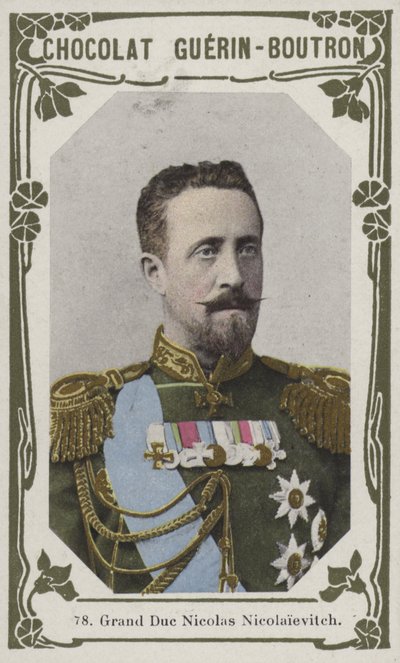 Grand Duc Nicolas Nicolaievitch (färgad bild) av French School