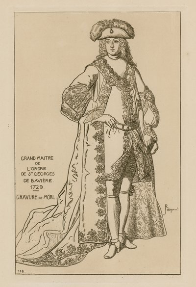 Stormästare av St. Georgs orden av Bayern, 1729 av French School