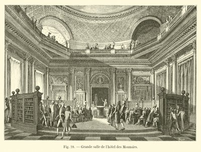 Stora salen på Hotel des Monnaies av French School