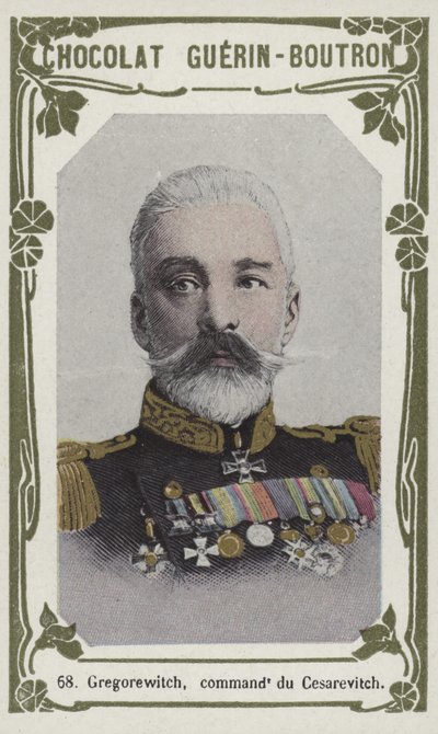Gregorewitch, commandant du Cesarevitch (färgad bild) av French School