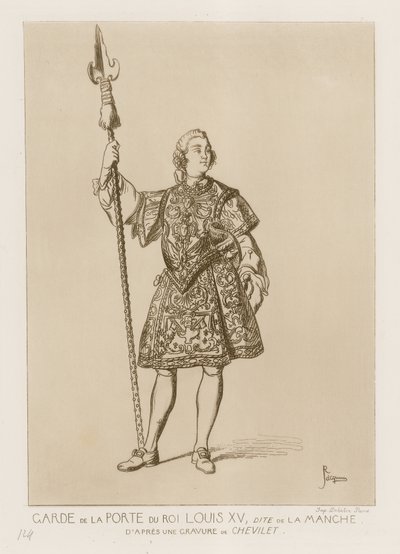 Guard of the Porte of the King Louis XV, dite la manche av French School