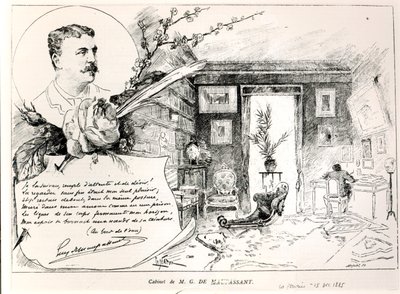 Guy de Maupassant (1850-93) och hans studie av French School