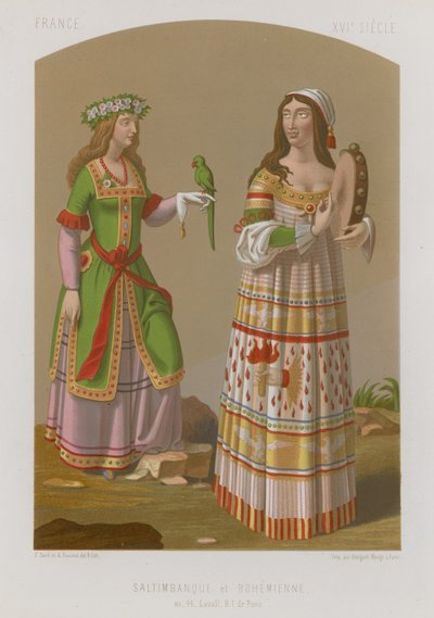 Zigenska och böhmiska kvinnor av French School