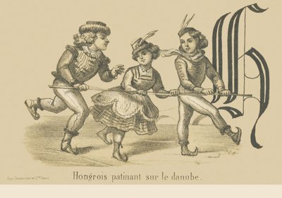 H: Ungersk skridskoåkning på Donau av French School