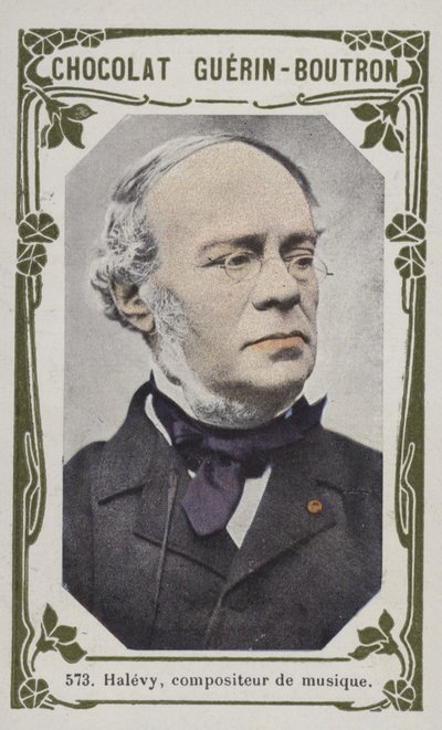 Halevy, musikkompositör (färgad bild) av French School