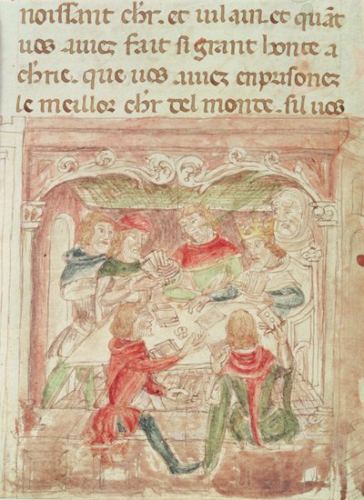 Hjärt- och diamantkort, 1600-1700-tal av French School