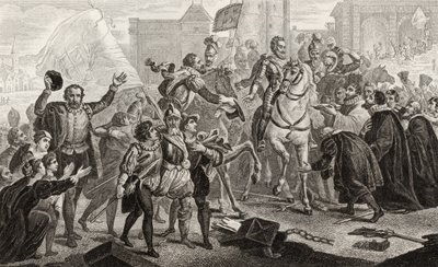 Henri IV (1553-1610) går in i Paris 1594, från 