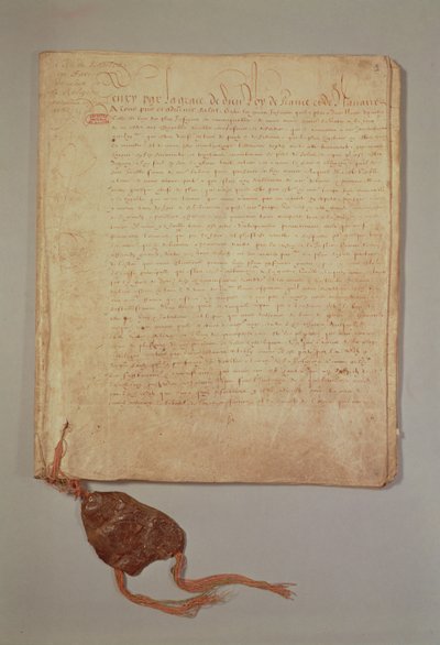 Henri IV, Av Guds nåd, kung av Frankrike och Navarra, första sidan från 
