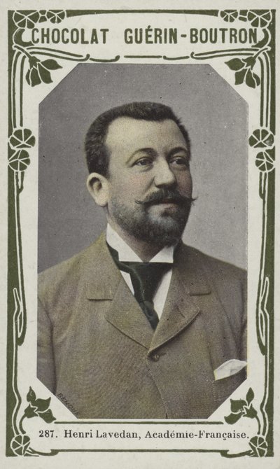 Henri Lavedan, Academie-Francaise (färgad bild) av French School