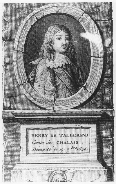 Henri de Talleyrand, greve av Chalais (gravyr) av French School