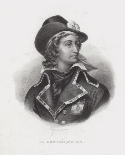Henri de la Rochejaquelein, fransk rojalistgeneral för Vendee-revolten av French School