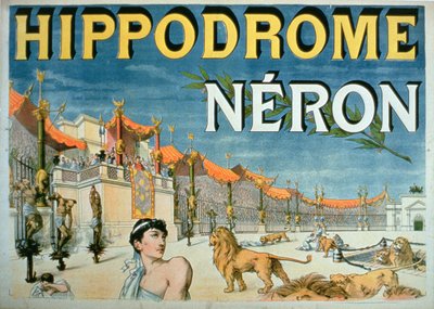 "Neros hippodrom" (färglitografi) av French School