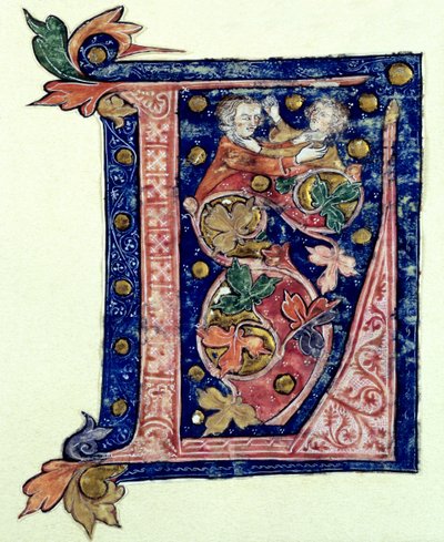 Historik initial L av French School
