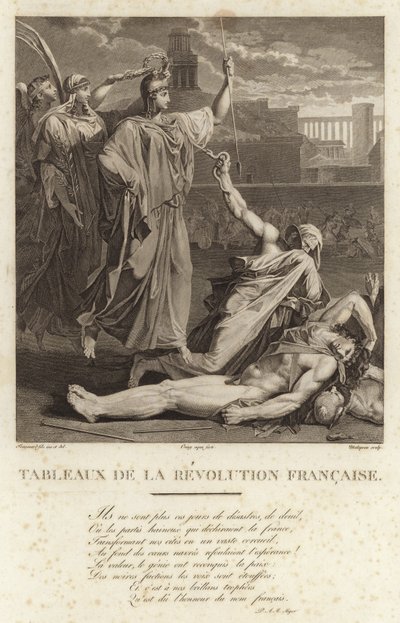 Historiska målningar från den franska revolutionen av French School
