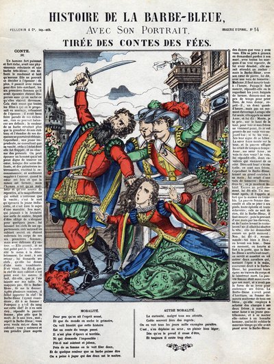 Bluebeards historia, bild av 1800-talets ryggrad av French School