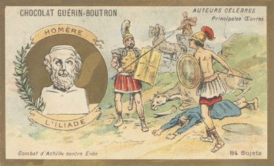 Homere, grekisk poet från slutet av 800-talet f.Kr., författare till "Iliaden" av French School