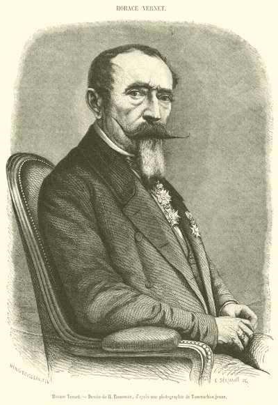 Horace Vernet (gravyr) av French School