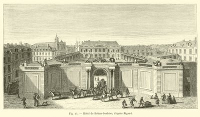 Hotel de Rohan-Soubise; efter Rigaud av French School
