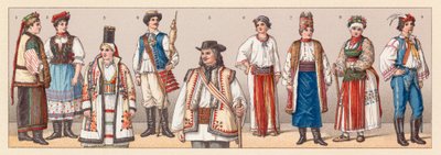 Ungern och Kroatien Kostym av French School