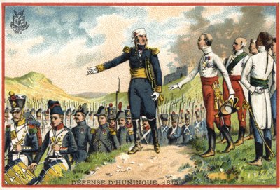 Huningues försvar 1815 av French School