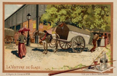 Isvagn (chromolitho) av French School