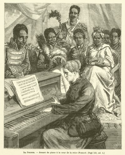 Ida Pfeiffer (gravyr) av French School