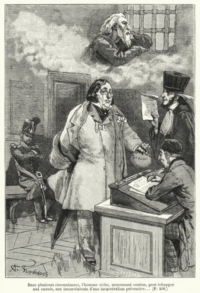 Illustration för Le Juif Errant (gravyr) av French School