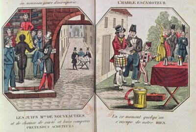 Illustration för Le Paravoleur eller Konsten att leda försiktigt i vilket land som helst, särskilt i Paris av Eugene Francois Vidocq, 1830 av French School