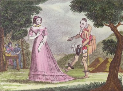 Illustration till Riquet a la Houppe, saga av Charles Perrault (1628-1703), ca. 1820-30 av French School