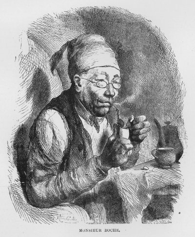 Illustration till The Assommoir, A Realistic Novel, av Emile Zola (gravyr) av French School