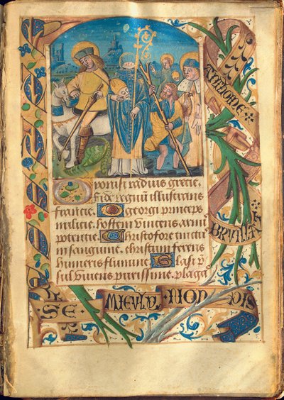 Illustration från "Book of Hours, Use of Rome", c.1480 av French School