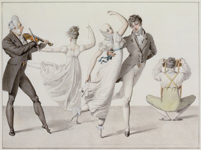 Illustration från "Le Bon Genre", c.1810 av French School