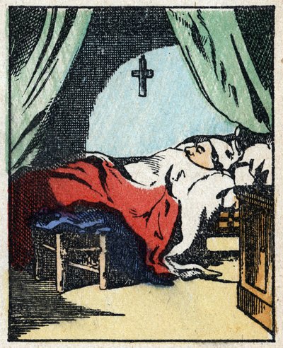 Illustration av berättelsen "" Veridique Historia om Jeannot Serinet "" Trästick av bildspråk Pellerin - Epinal, sd. Sent 1800-tal. av French School