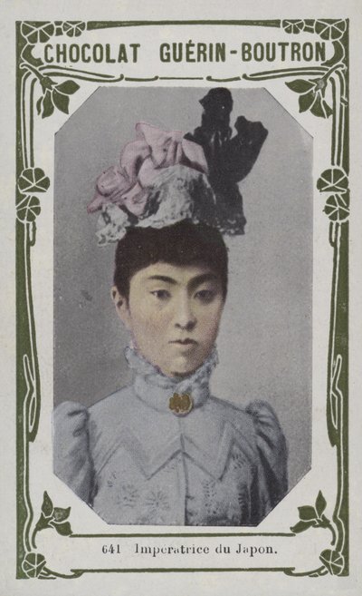 Kejsarinna av Japan (färgat foto) av French School